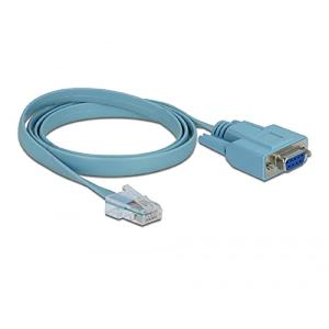 DELOCK Adapter RS-232 DB9 Bu > 1x Seri. RS-232 RJ45 St 1.0m 63341 (4043619633418)