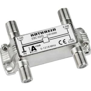 EBC 03/G 3fach-Verteiler 6,0 dB 1218MHz KATHREIN 03G F-Verteiler 5-1218 SchirmungsklasseA 21610085 (4021121547577)