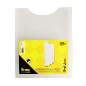 Idena Heftbox PP transluzent weiß DIN A4