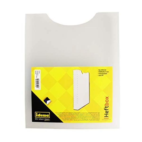 Idena Heftbox PP transluzent weiß DIN A4
