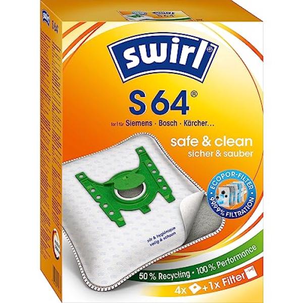 Staubsaugerbeutel S 64, mit MicroporPlus-Filter swirl 4006508170678 (4006508170678)