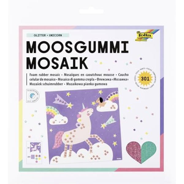 Moosgummi-Mosaik 'UNICORN', 301 Teile folia 23814 (4001868145946)