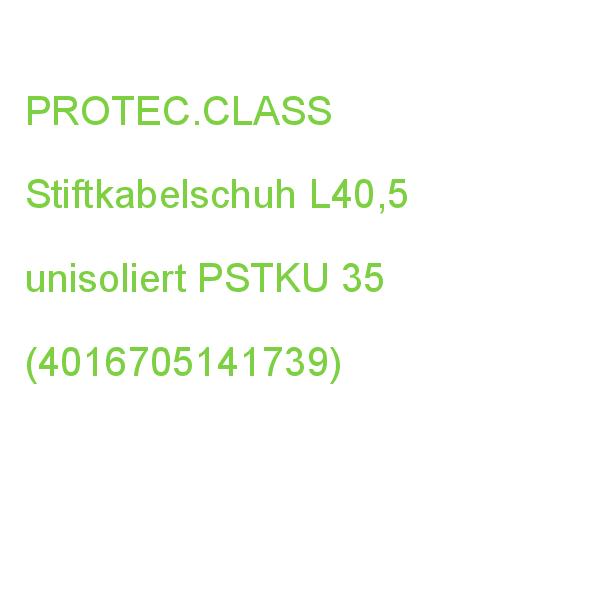 Stiftkabelschuh L40,5 unisol. PROTEC.CLASS unisoliert PSTKU 35 (4016705141739)