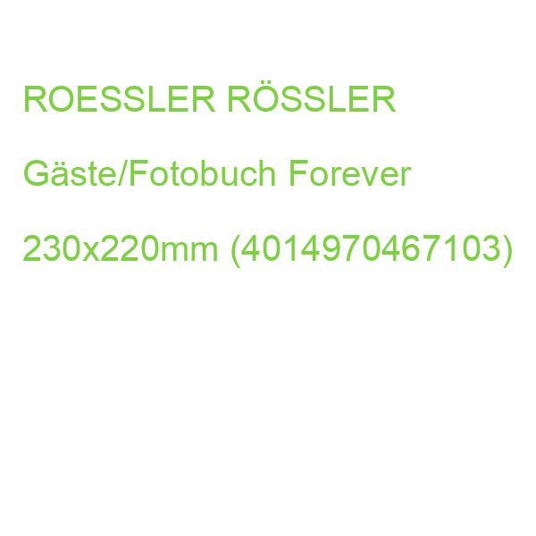 ROESSLER RÖSSLER Gäste/Fotobuch Forever 230x220mm (4014970467103)
