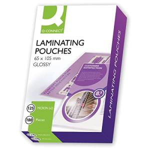 Laminierhülle für Gepäckanhänger 65x105 mm 2x125 µm glänzend 100 Stück Q-CONNECT KF01216 (5705831012165)