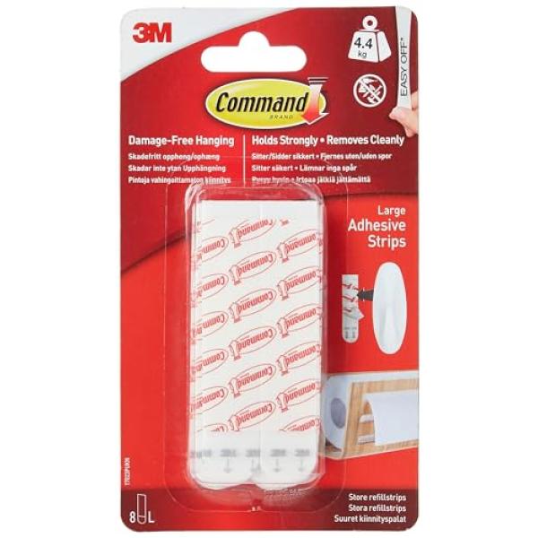 3M Nachfüllpackung Strips, Größe: L, weiß Command 17023-8-EU (4064035175368)