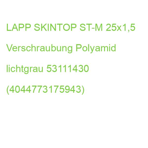 LAPP SKINTOP ST-M 25x1,5 Verschraubung Polyamid lichtgrau 53111430 (4044773175943)