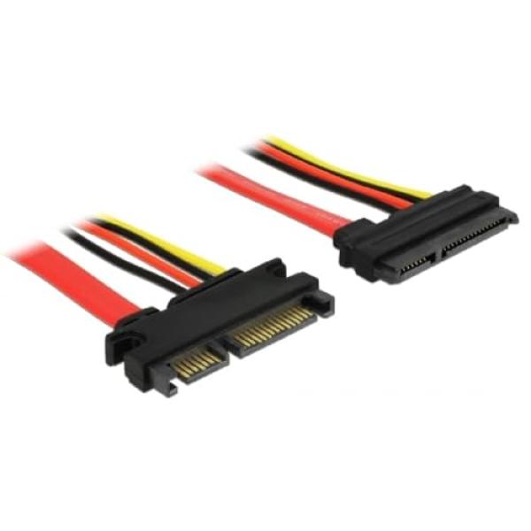 DELOCK SATA-Verl. SATA 22pin -> SATA 22pin St/Bu 0.20m rot 84362 (4043619843626)