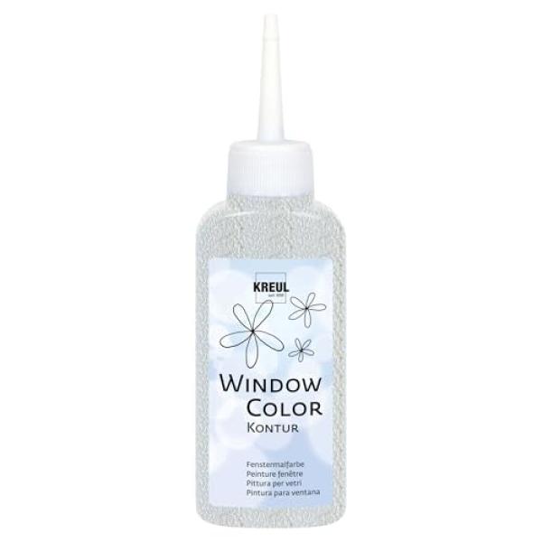 Window Color Konturenfarbe, farblos, 80 ml KREUL 42776 (4000798427764)