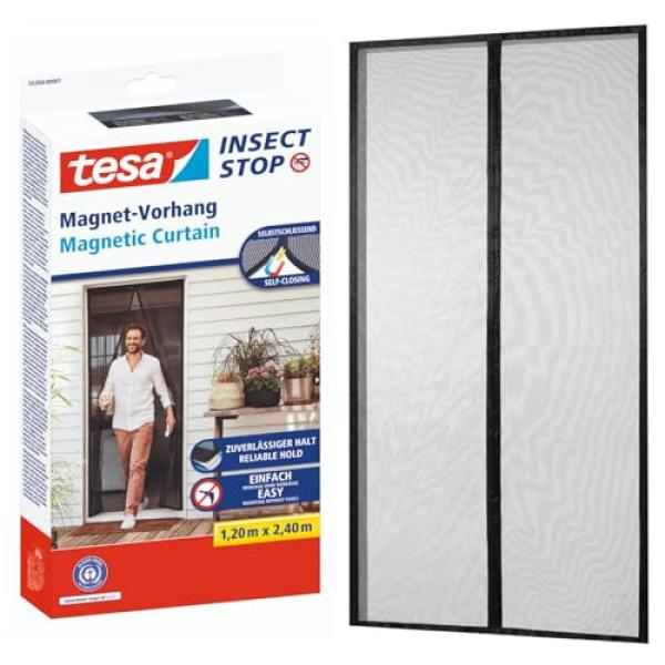 Tesa Insect stop Magnetvorhang f. Tür XL 1,2x2,4m anthrazit 55394-00001-00