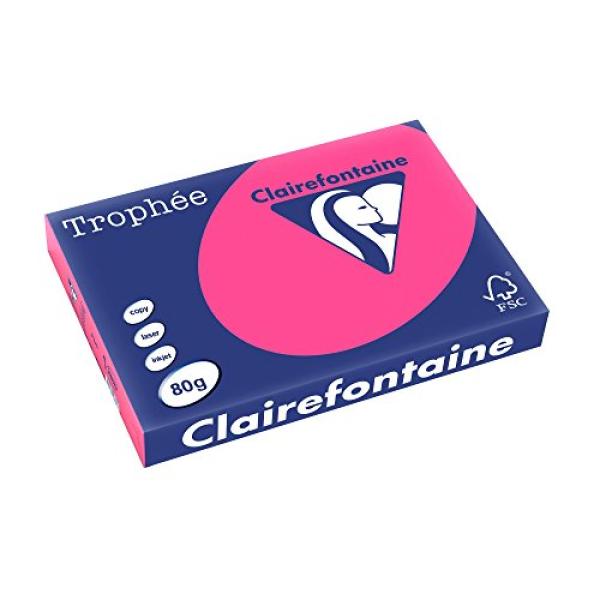 Multifunktionspapier Trophee, A3, neonrosa Clairefontaine 2888C (3329680288803)