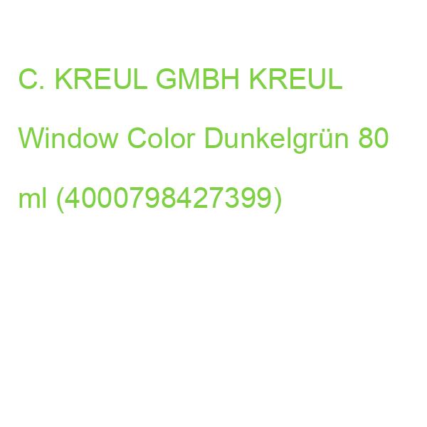 KREUL Window Color dunkelgrün 80ml Flasche