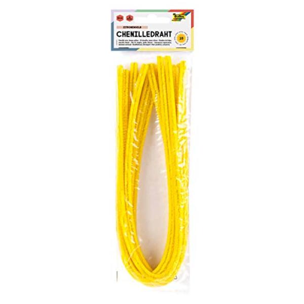 Chenilledraht (Pfeifenputzer), zitronengelb folia 77812 (4001868780123)