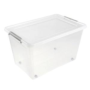 Aufbewahrungsbox/ Clipbox Lars, mit Rollen, 60 Liter keeeper 1104400100000 (4052396048612)