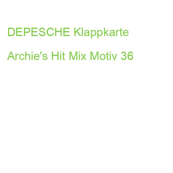 DEPESCHE Klappkarte Archie's Hit Mix Motiv 36