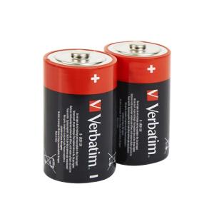 Batterie D Verbatim Alkalibatterien 2er Pack extern retail 49923 (0023942499237)