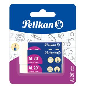 Kunststoff-Radierer AL 20, Blisterkarte Pelikan 100401576 (4012700620118)