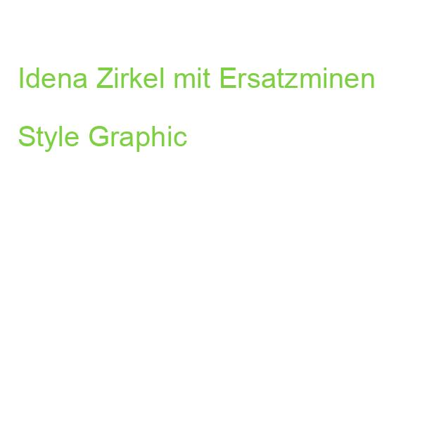 Idena Zirkel mit Ersatzminen Style Graphic