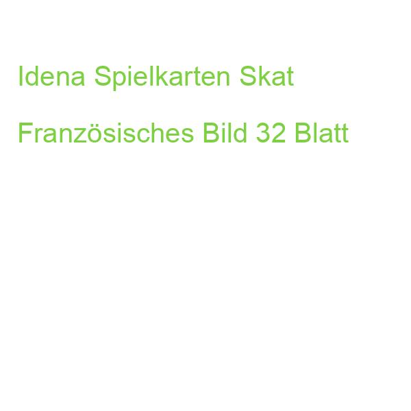 Idena Spielkarten Skat Französisches Bild 32 Blatt
