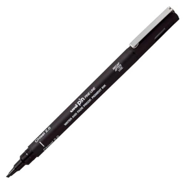 Fineliner PIN Chisel 2.0, Keilspitze, schwarz uni-ball CS2200 N (4902778270981)