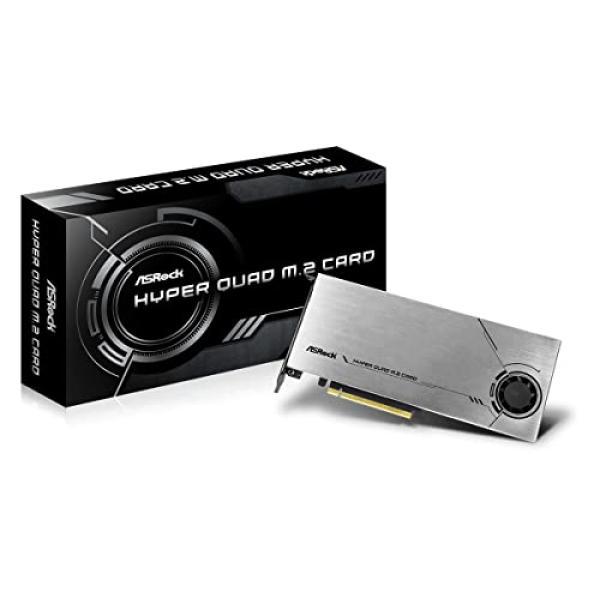 ASRock Hyper Quad M.2 Card PCIe Gen4 x16 für 4x SSD 90-MCA0G0-00UANZ (4710483930010)