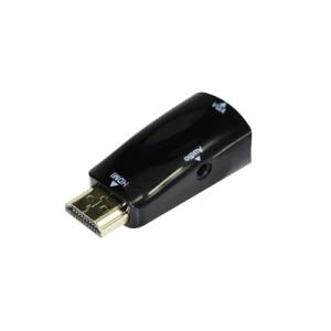 gembird Adapter HDMI/VGA Kompakter HDMI auf VGA Umwandler A-HDMI-VGA-02 (8716309085915)