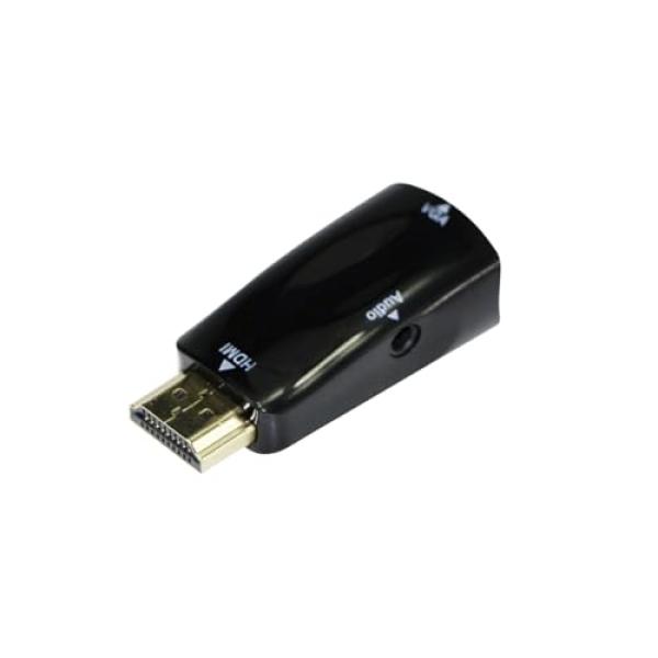 gembird Adapter HDMI/VGA Kompakter HDMI auf VGA Umwandler A-HDMI-VGA-02 (8716309085915)