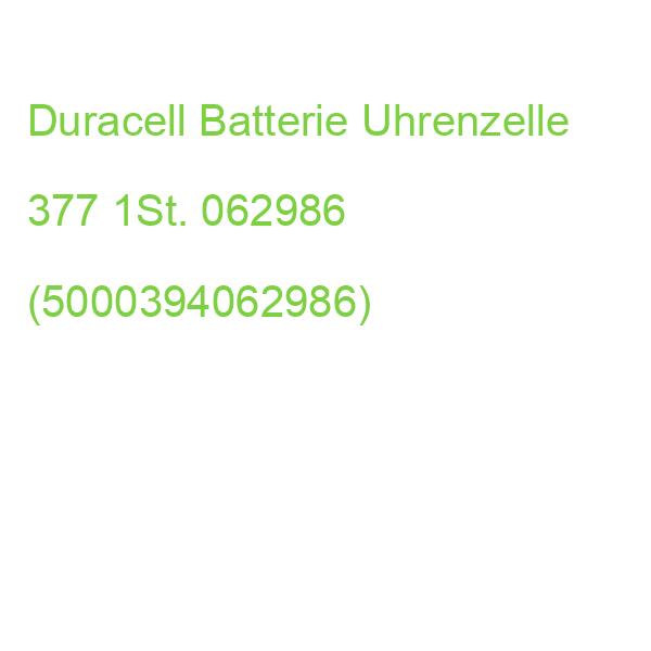 Duracell Batterie Uhrenzelle 377 1St. 062986 (5000394062986)