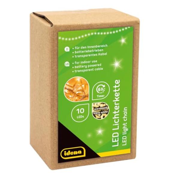 Idena 10er Led Lichterkette Transparent 1,0 M, 1 St. 8582065 (4002372206581)