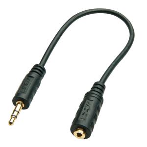 LINDY Audioadapter 2.5mm Kupplung an 3.5mm Stecker 0,2m 35699 (4002888356992)