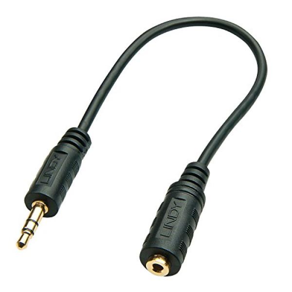 LINDY Audioadapter 2.5mm Kupplung an 3.5mm Stecker 0,2m 35699 (4002888356992)