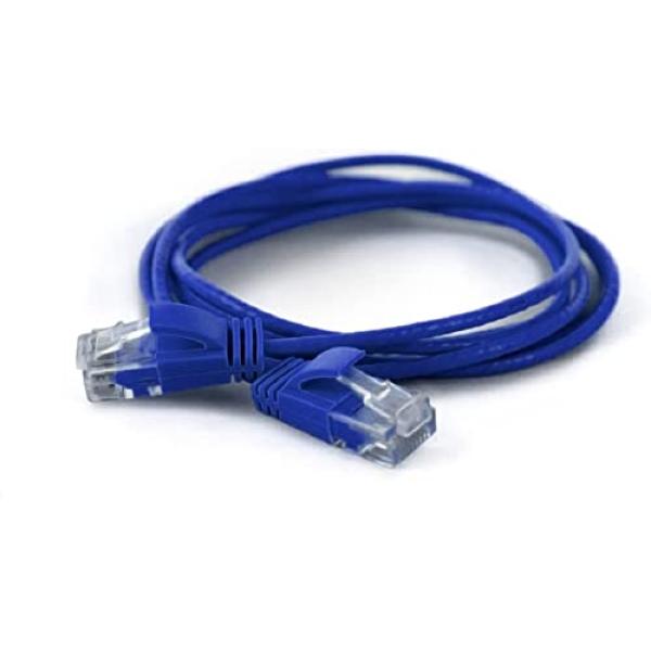 Wantec Patchkabel UTP CAT6a d=2,8mm 0,50m blau 7242 (4250367772423)
