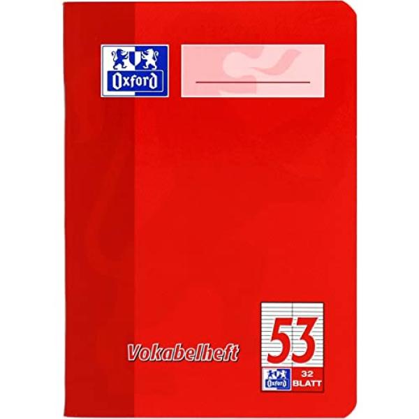 Vokabelheft, DIN A6, 32 Blatt, 2 Spalten, liniert Oxford 100050398 (4006144922297)