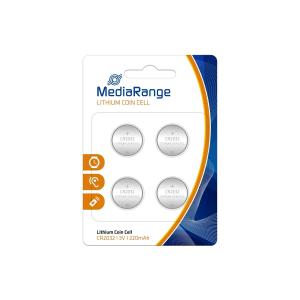 MediaRange Batterie Knopfzelle Lithium/CR2032 3V 4St. MRBAT132 (4260283113361)