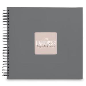 Hama Fine Art Spiral Steingrau 36x32 50 schwarze Seiten 9841