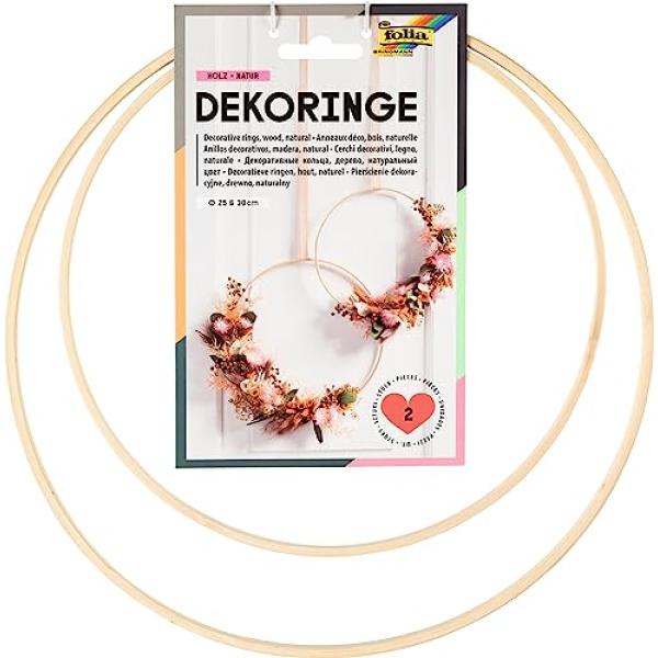 Deko-Ringe Holz, 250 mm und 300 mm folia 24201 (4001868129656)