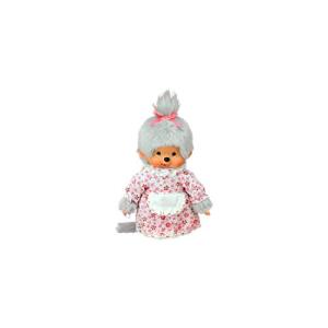 SEKIGUCHI Monchhichi Plüschfigur Großmutter mit Kleid grau 20cm (4905610233151)