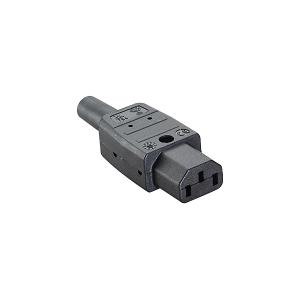 Kaltgerätedose C13 70°C sw BACHMANN 915.170 (4016514005796)