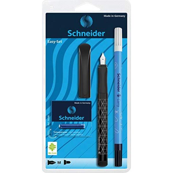 Schneider Füllhalter Easy Pen + Tintenlöscher & 6 Patronen