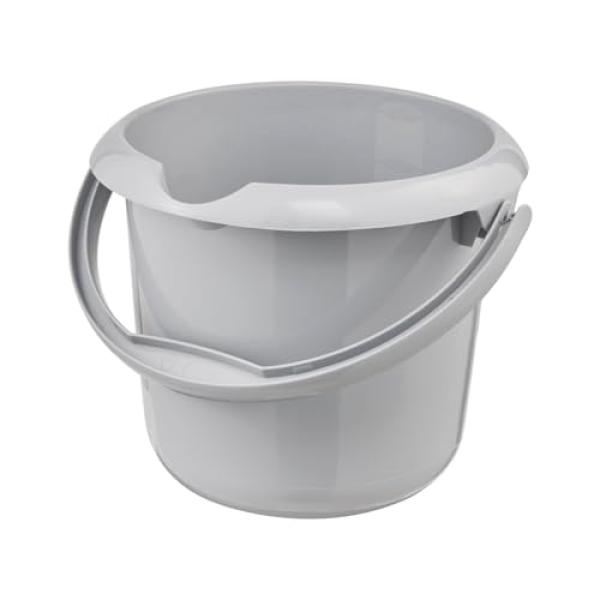 Putzeimer 'mika eco', rund, 5 Liter, stone grey keeeper 1170515000000 (4052396104783)