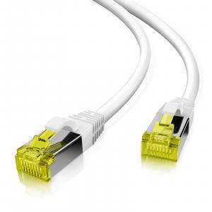 Helos Patchkabel S/FTP Cat 6a weiss 1,0m 118143 (4005938181438)