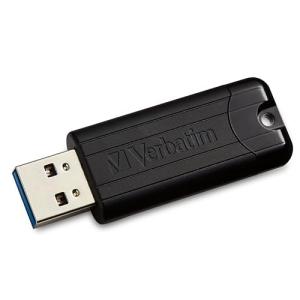 Verbatim USB 3.0 Stick 64 GB, PinStripe, schwarz 49318 (0023942493181)