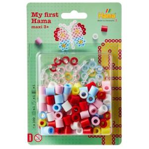 DAN_IMPORT Hama Bügelperlen maxi Schmetterling 100 Stück Blister (0028178089832)