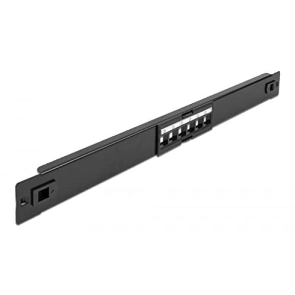 Delock 19? Keystone Patchpanel 6 Port werkzeugfrei 66820