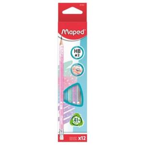 Bleistift GLITTER, mit Radierer, HB Maped 851804 (3154148518044)