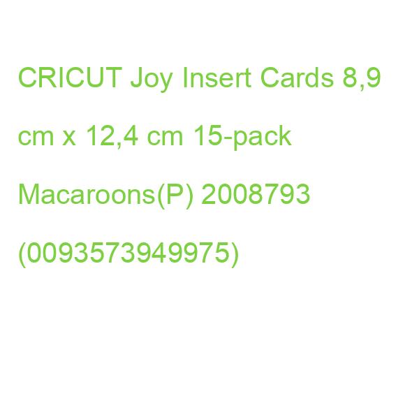 CRICUT Joy Insert Cards 8,9 cm x 12,4 cm 15-pack Macaroons(P) 2008793 (0093573949975)