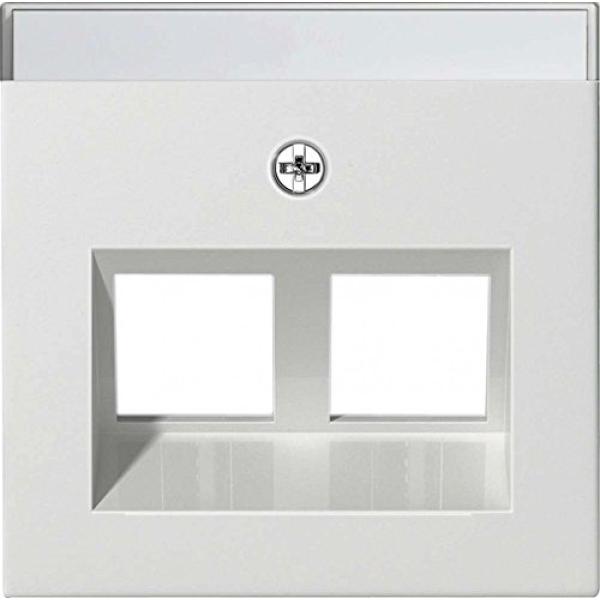 Abdeck. BSF Modular Jack rw matt GIRA 30? 2f. 55 264027 (4010337460183)