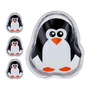 Relaxdays Kühlpads Pinguin 10046696_998 Transparent 9,0 X 11,0 Cm, 4 St. (4052025973872)