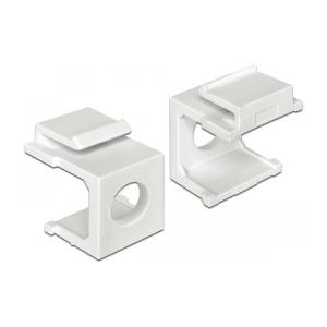 Keystone Abdeckung weiß mit 8 mm Durchführung 4 Stück 86400