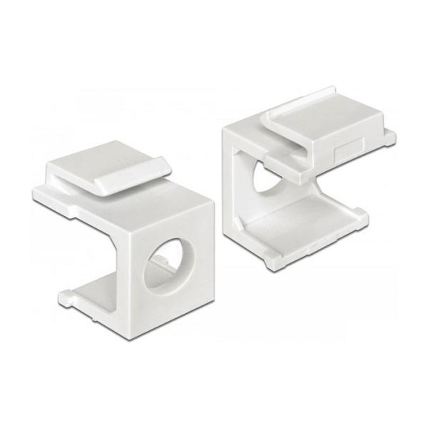Keystone Abdeckung weiß mit 8 mm Durchführung 4 Stück 86400